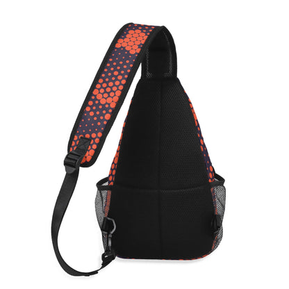 Camo Bag | Orange & Blue Digital Camouflage | Chest Crossbody