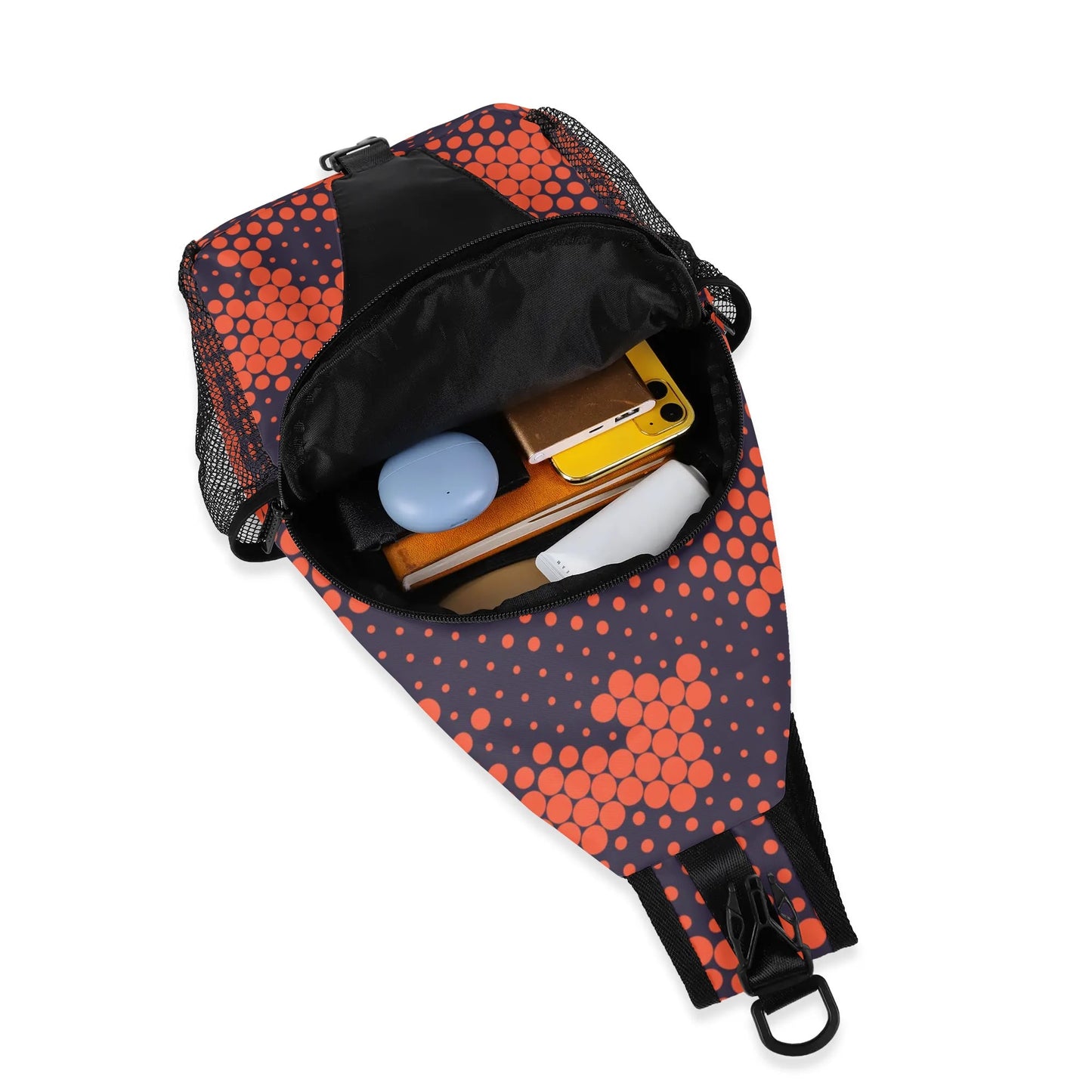 Camo Bag | Orange & Blue Digital Camouflage | Chest Crossbody