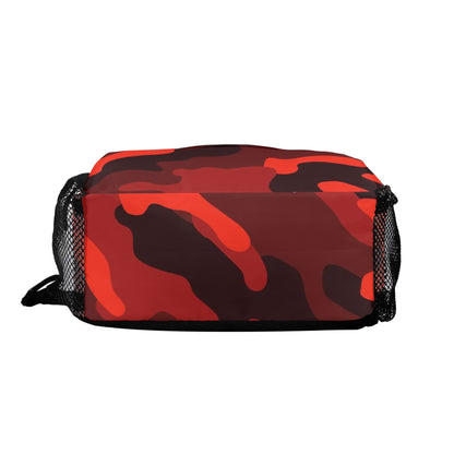 Camo Bag | Scarlet Red & Black Camouflage | Chest Crossbody