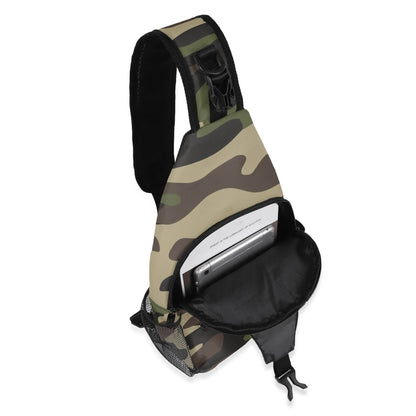 Camo Bag | Classic Green Camouflage | Chest Crossbody