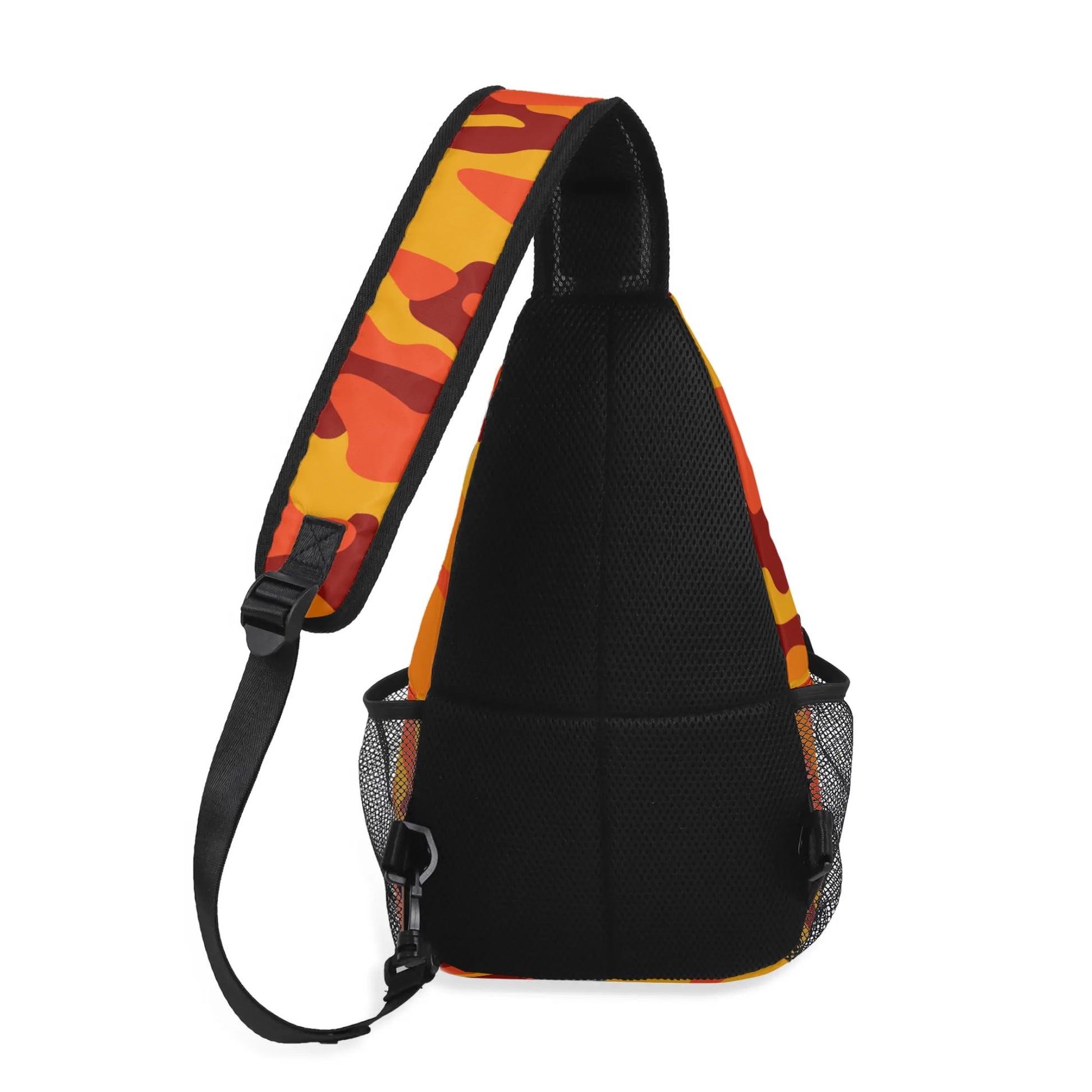 Camo Bag | Orange & Red Camouflage | Chest Crossbody