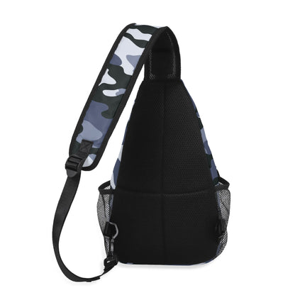 Camo Bag | Light Blue Camouflage | Chest Crossbody