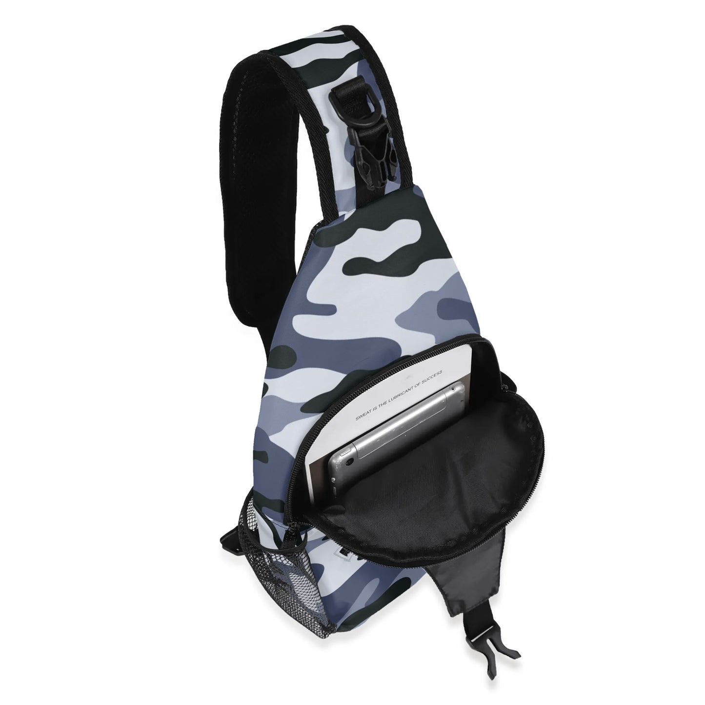 Camo Bag | Light Blue Camouflage | Chest Crossbody