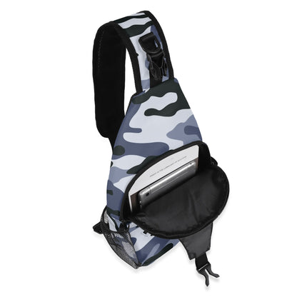 Camo Bag | Light Blue Camouflage | Chest Crossbody