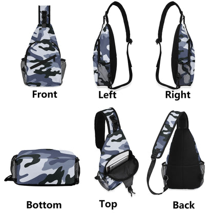 Camo Bag | Light Blue Camouflage | Chest Crossbody