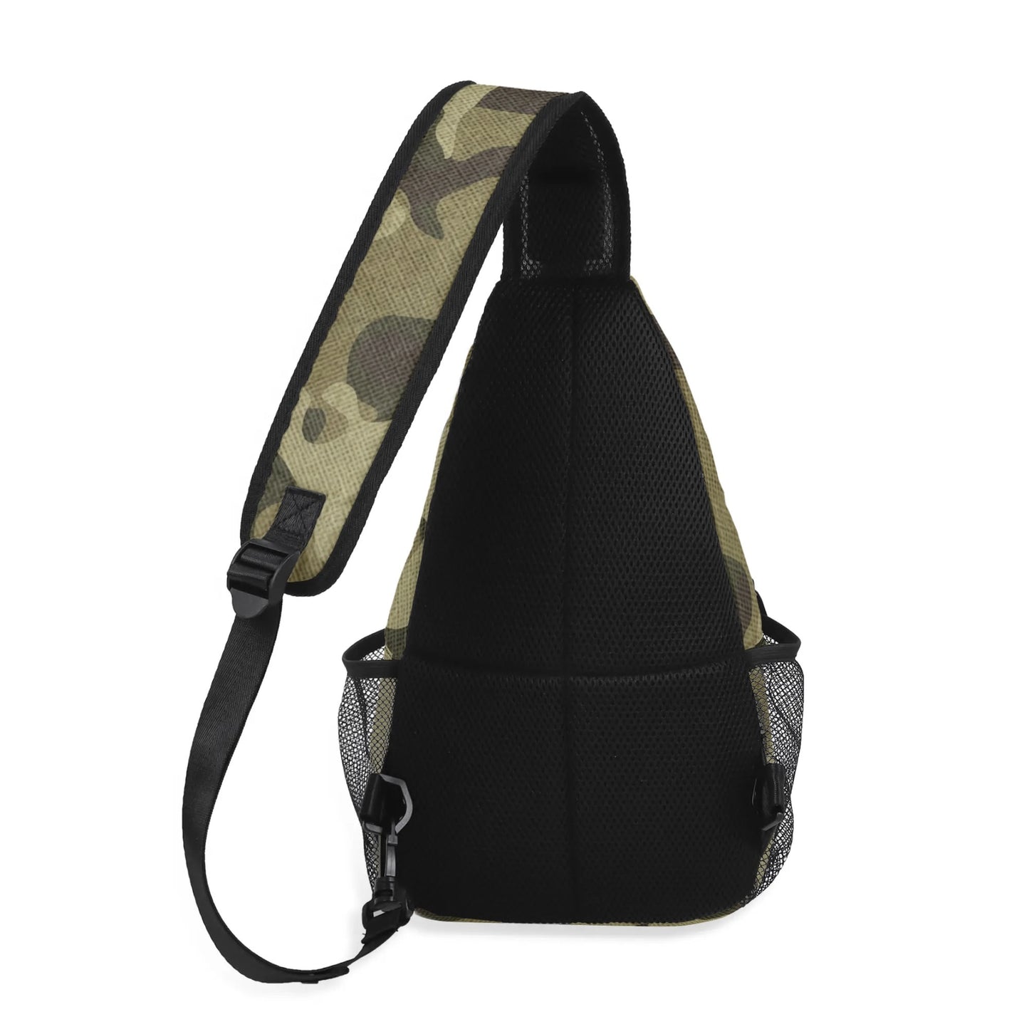 Camo Bag | Green Fabric Camouflage | Chest Crossbody