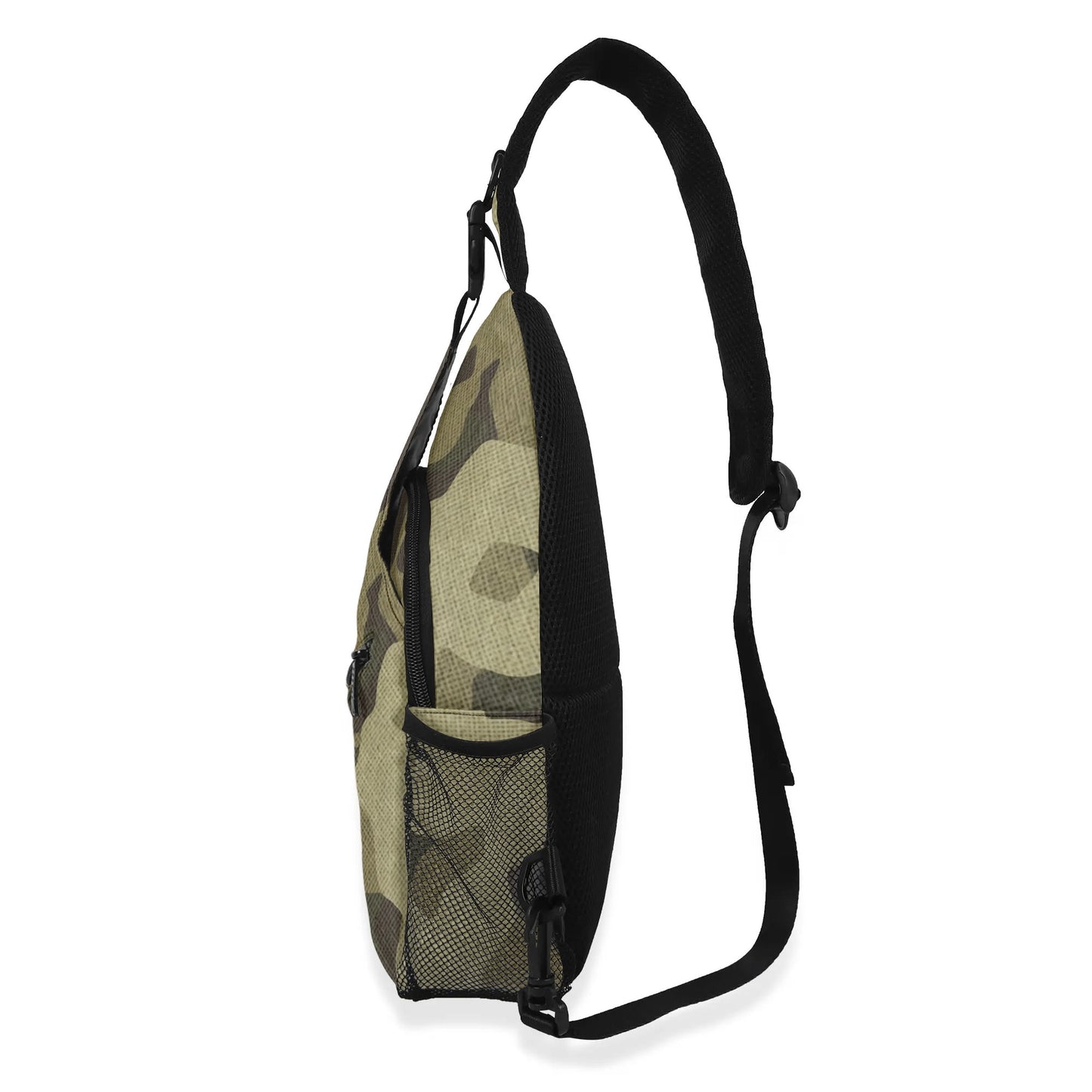 Camo Bag | Green Fabric Camouflage | Chest Crossbody