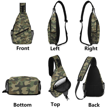 Camo Bag | Military Brown Camouflage | Chest Crossbody