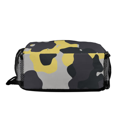 Camo Bag | Yellow, Black & Silver Camouflage | Chest Crossbody