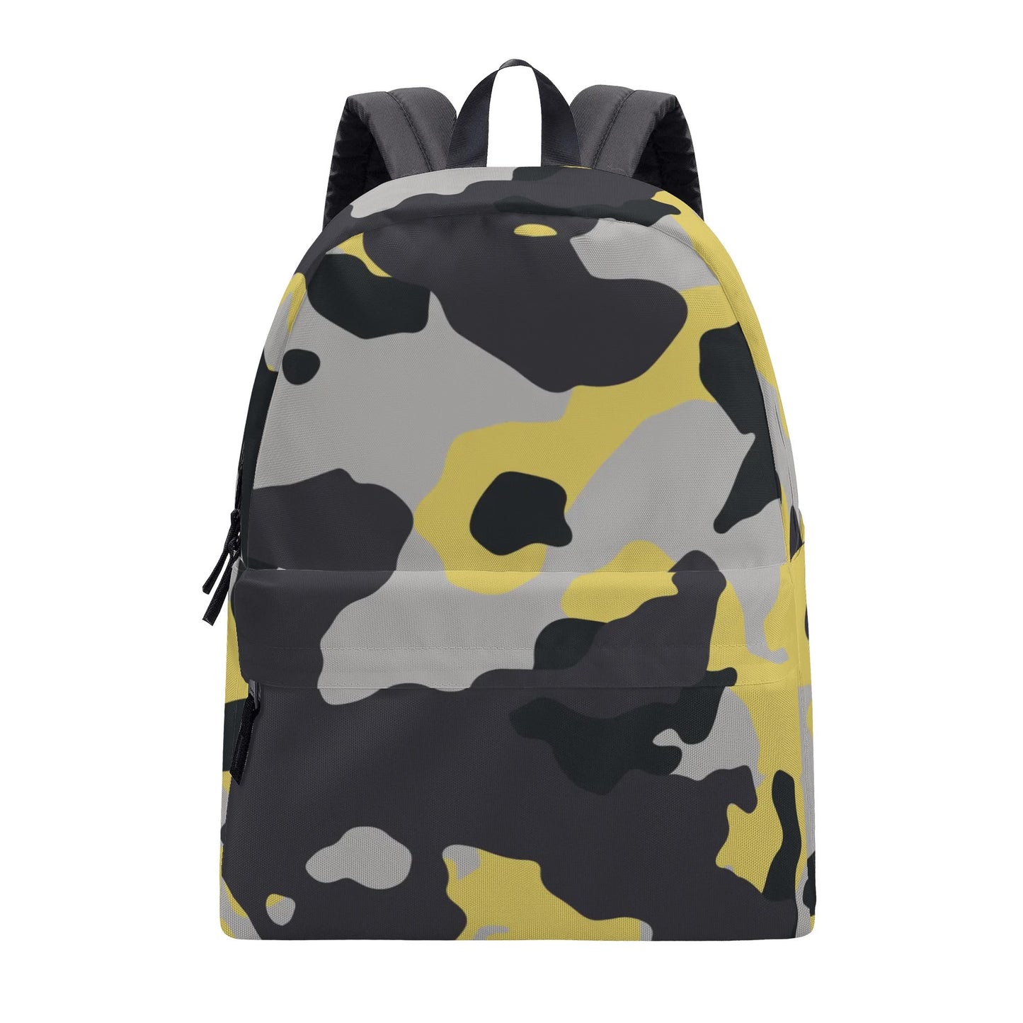 Camo Backpack | Yellow, Black & Silver Camouflage