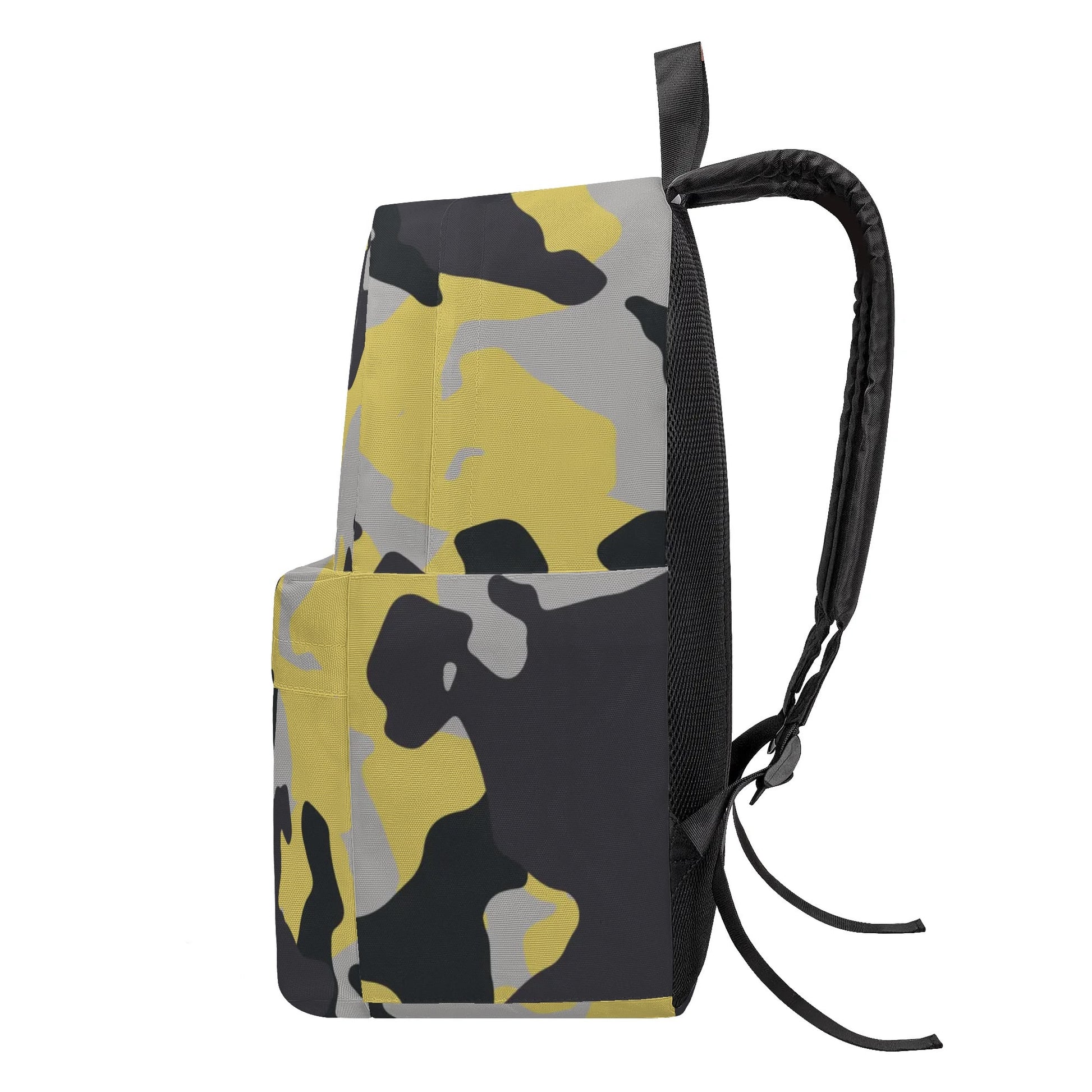 Camo Backpack | Yellow, Black & Silver Camouflage