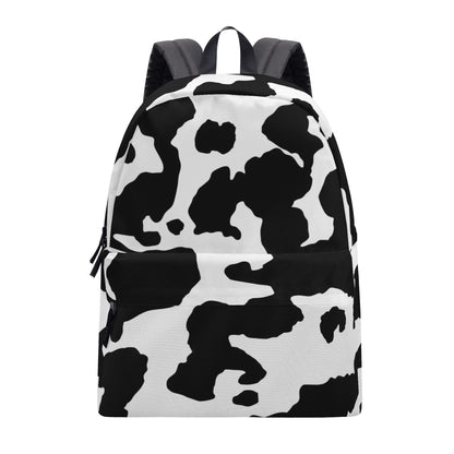 Camo Backpack | Black & White Cow Camouflage