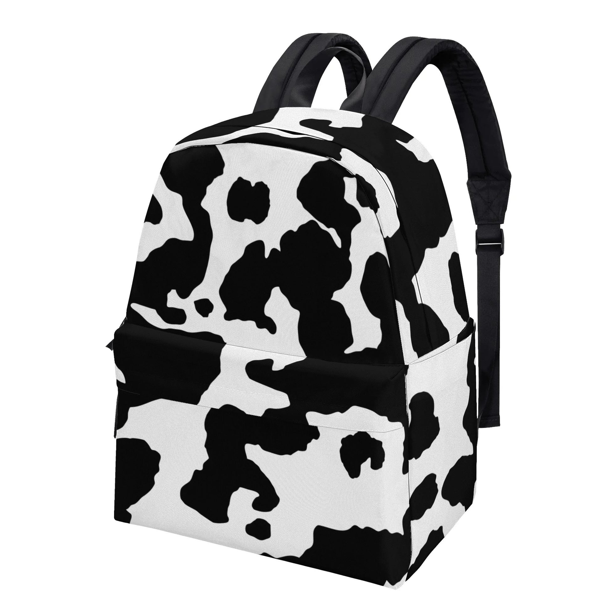 Camo Backpack | Black & White Cow Camouflage