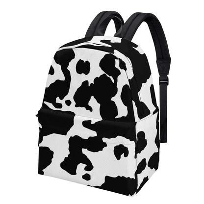 Camo Backpack | Black & White Cow Camouflage