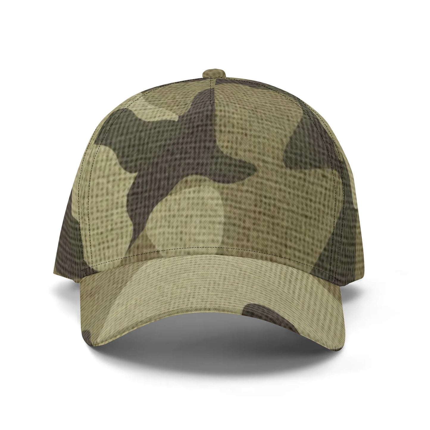 Camo Baseball Cap | Green Fabric Camouflage