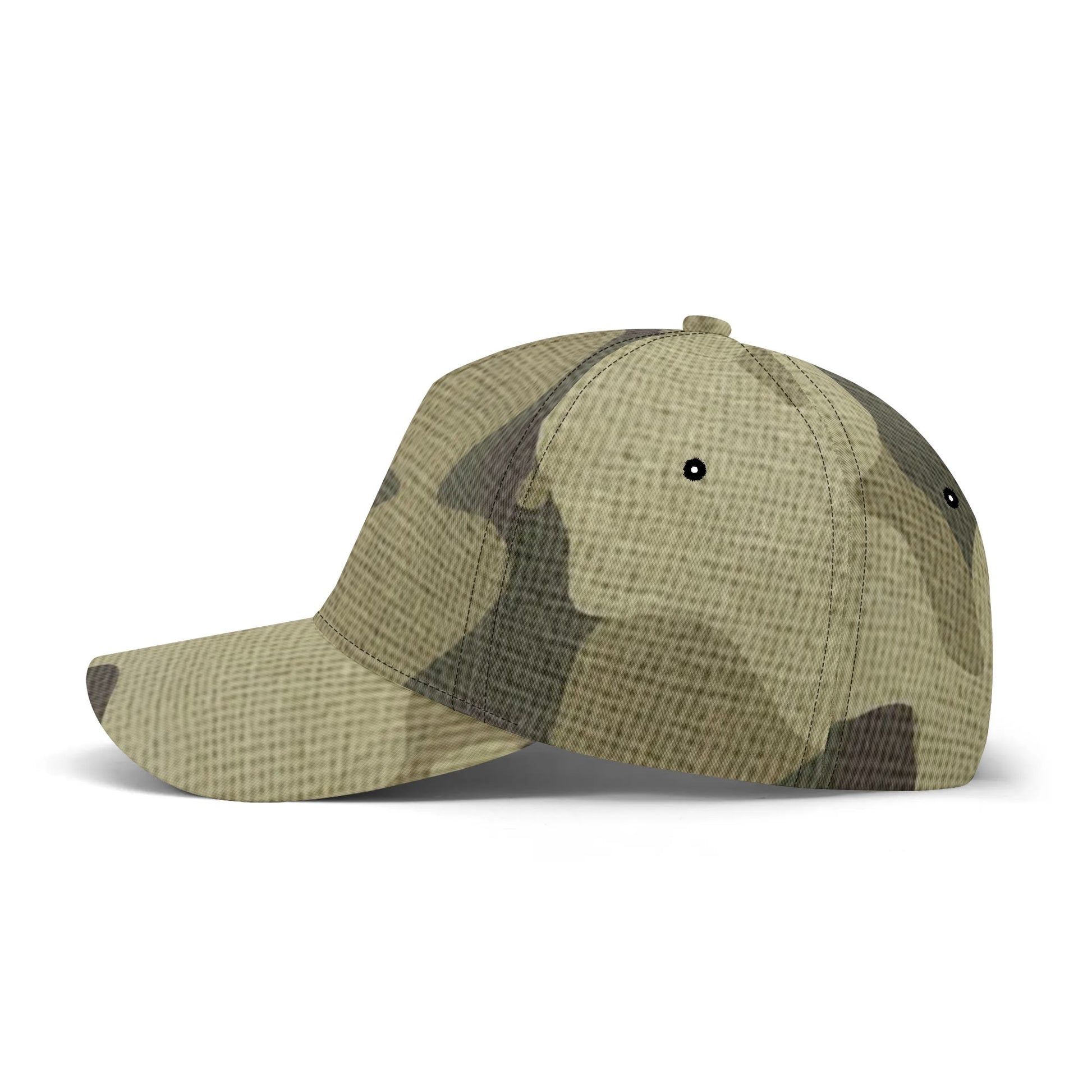 Camo Baseball Cap | Green Fabric Camouflage