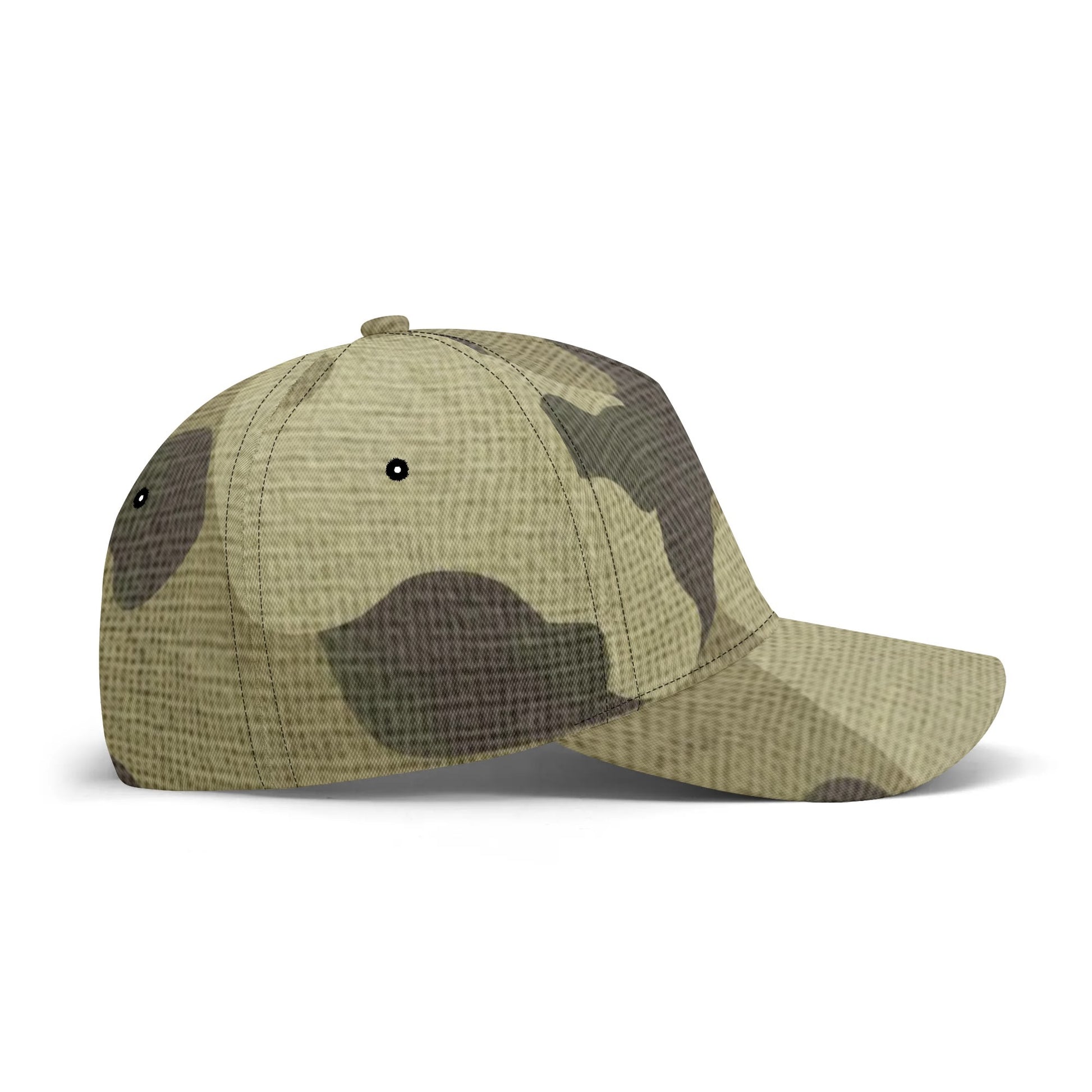 Camo Baseball Cap | Green Fabric Camouflage