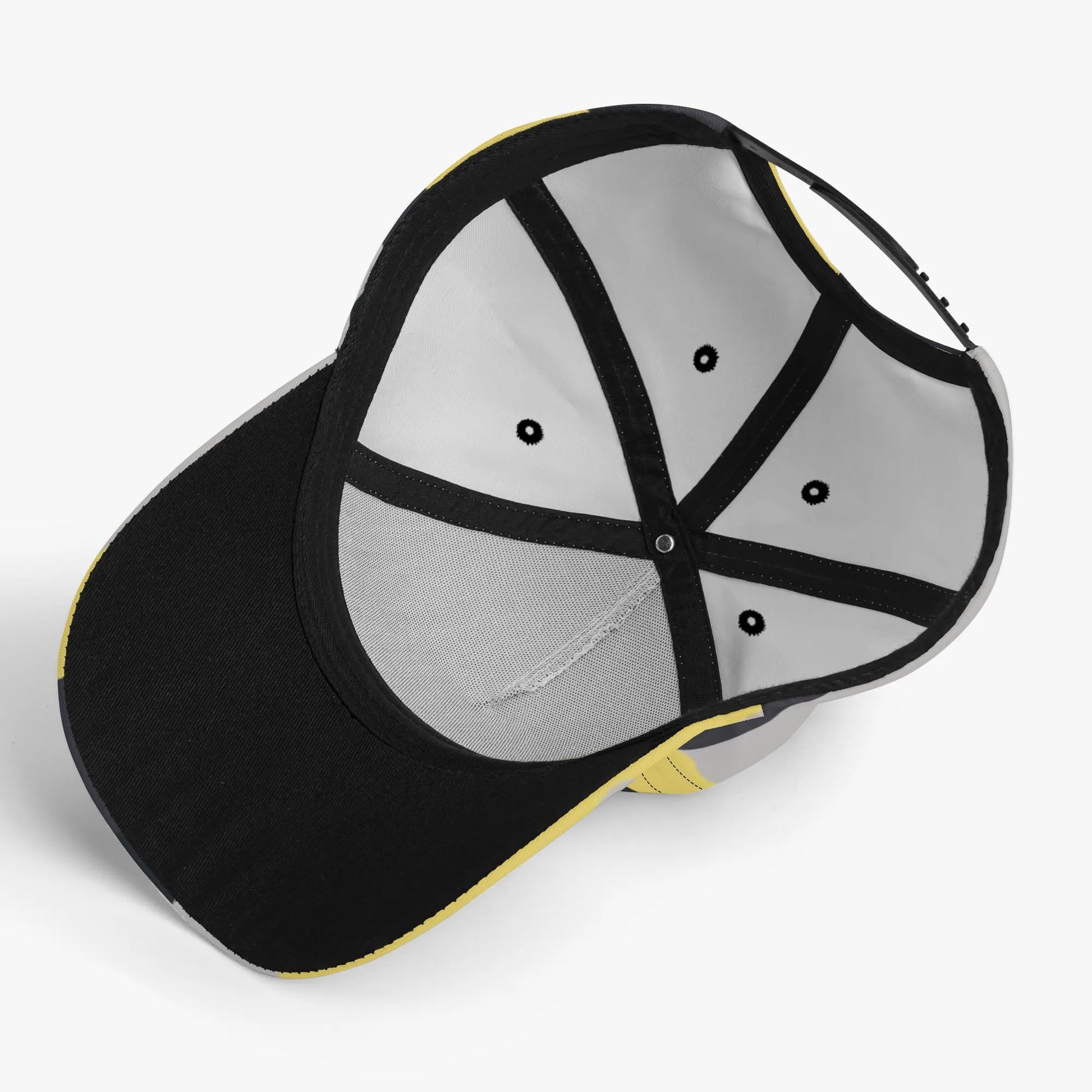 Camo Baseball Cap | Yellow, Black & Silver Camouflage