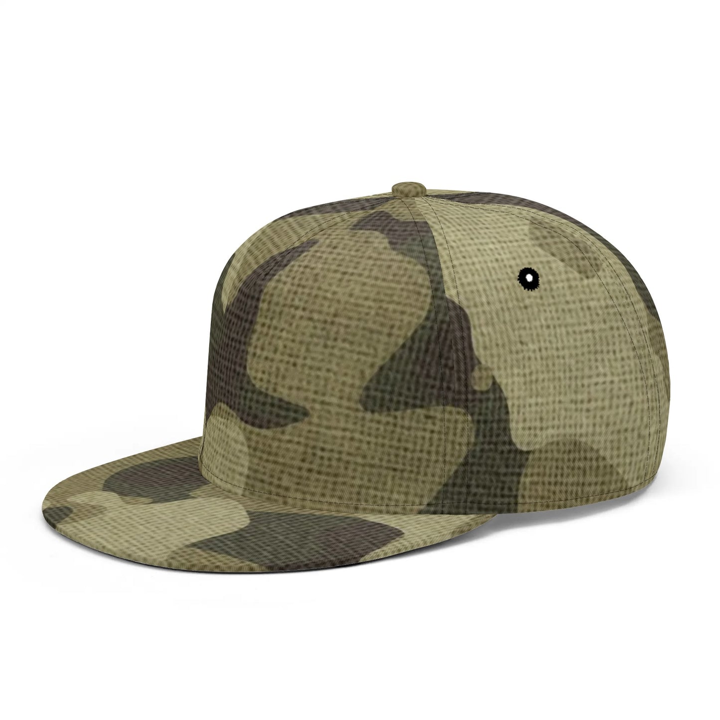 Camo Snapback | Green Fabric Camouflage