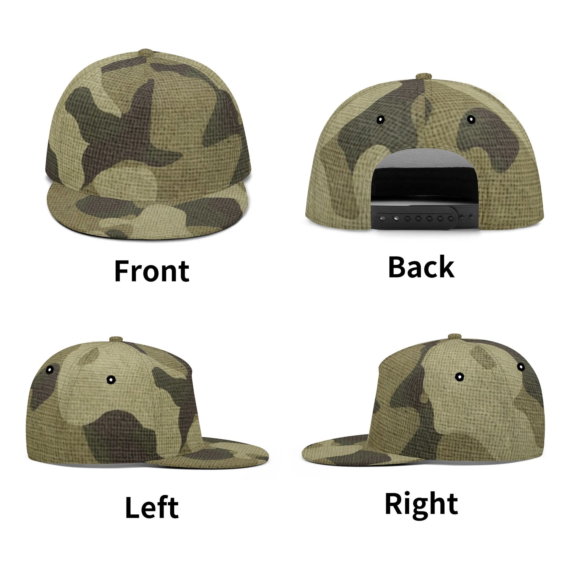 Camo Snapback | Green Fabric Camouflage