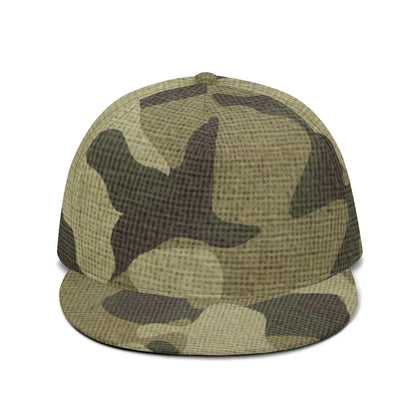 Camo Snapback | Green Fabric Camouflage