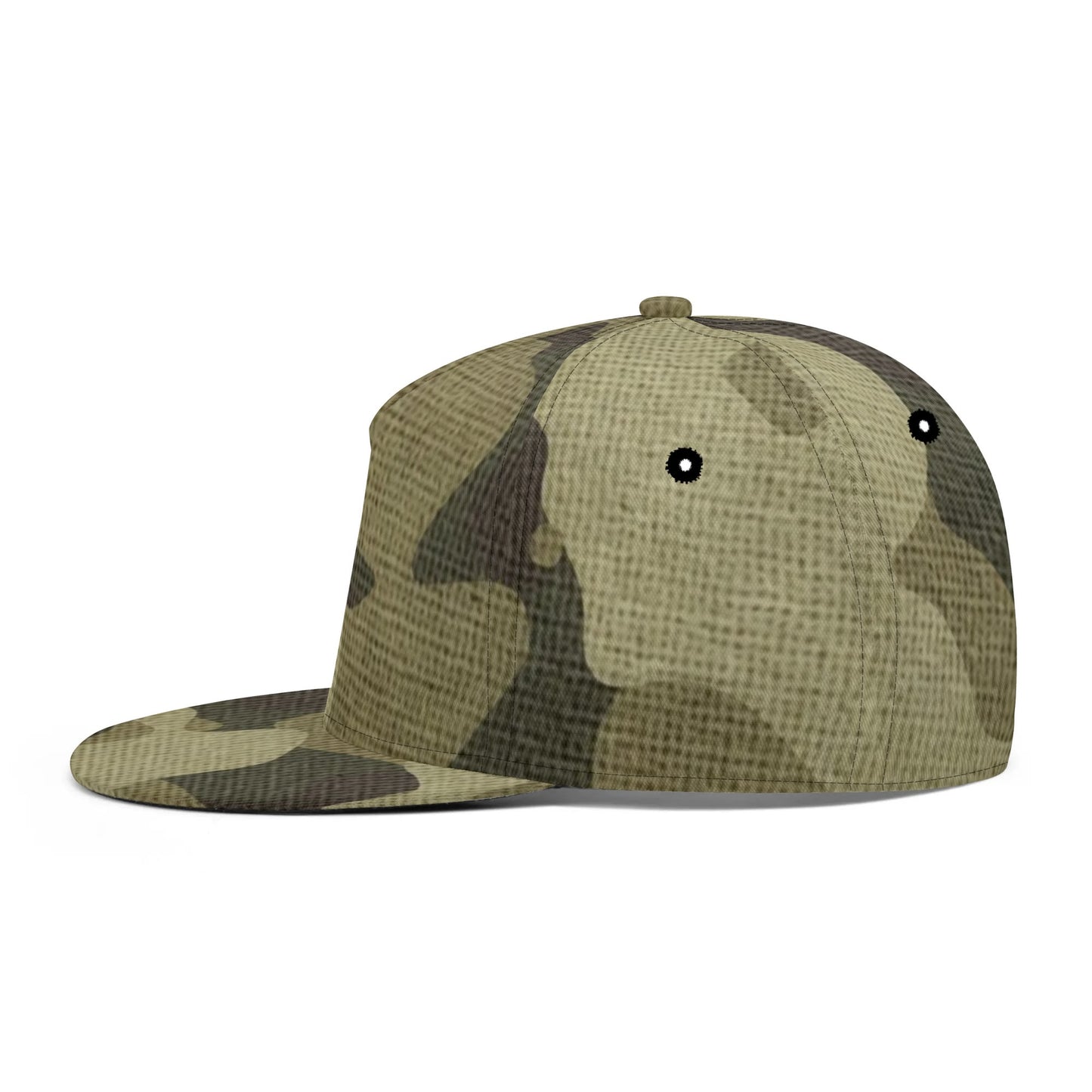 Camo Snapback | Green Fabric Camouflage