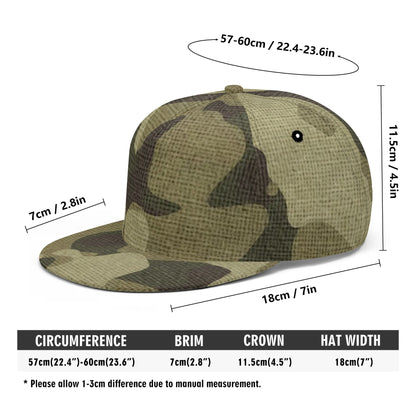 Camo Snapback | Green Fabric Camouflage