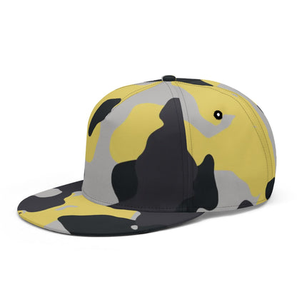 Camo Snapback | Yellow, Black & Silver Camouflage