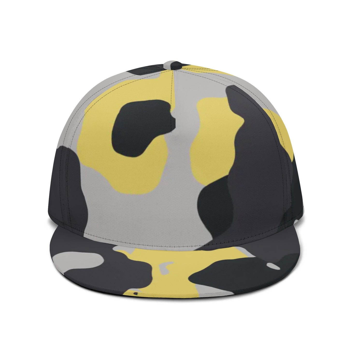 Camo Snapback | Yellow, Black & Silver Camouflage