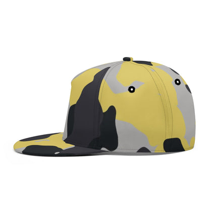 Camo Snapback | Yellow, Black & Silver Camouflage