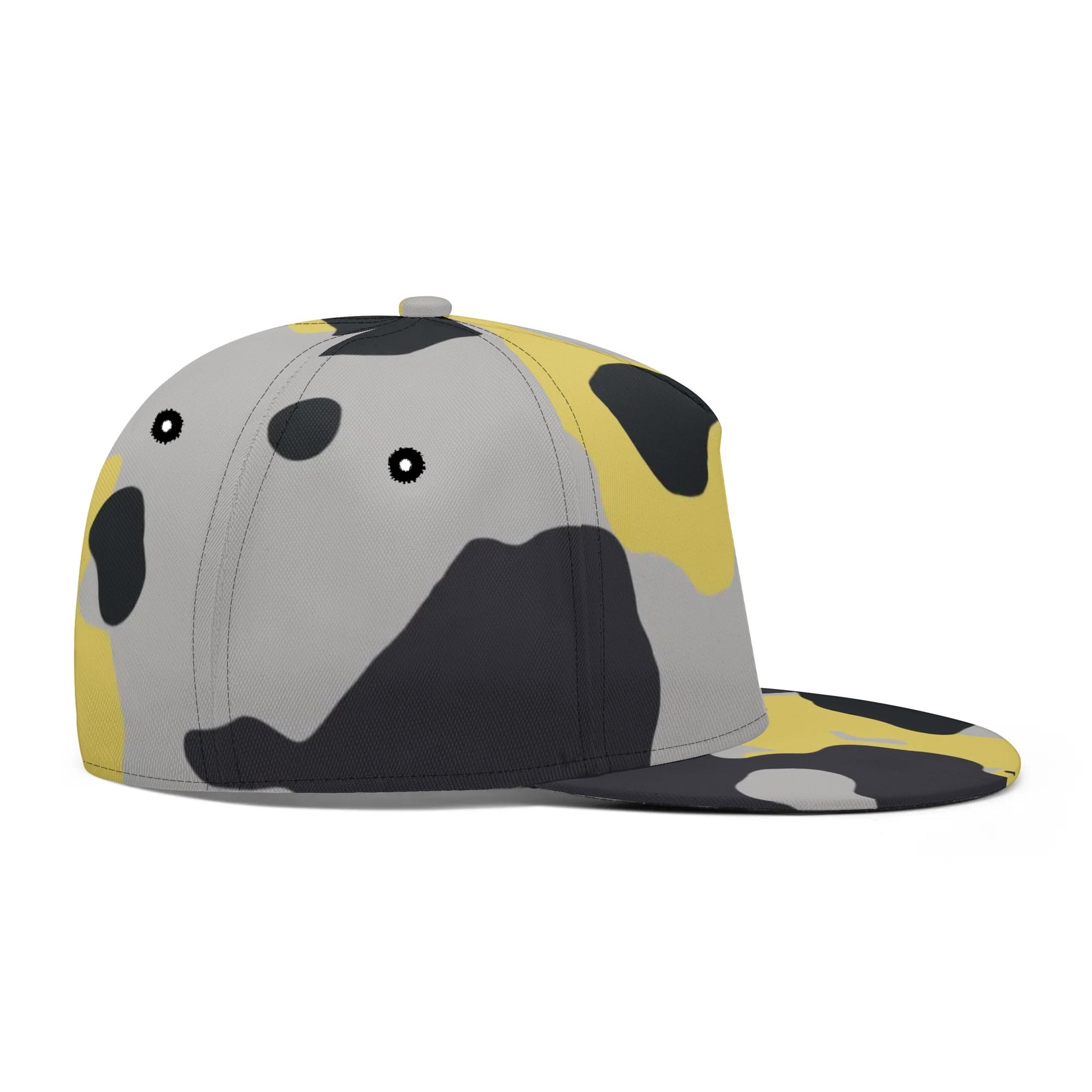 Camo Snapback | Yellow, Black & Silver Camouflage