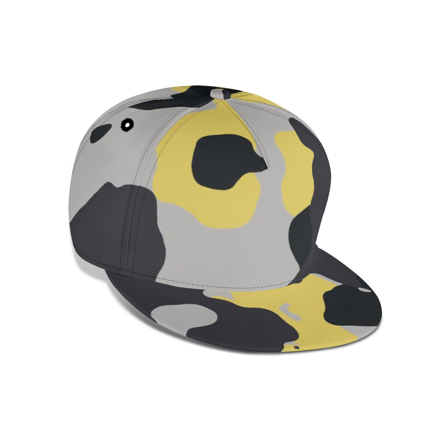 Camo Snapback | Yellow, Black & Silver Camouflage