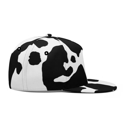 Camo Snapback | Black & White Cow Camouflage