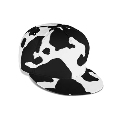 Camo Snapback | Black & White Cow Camouflage