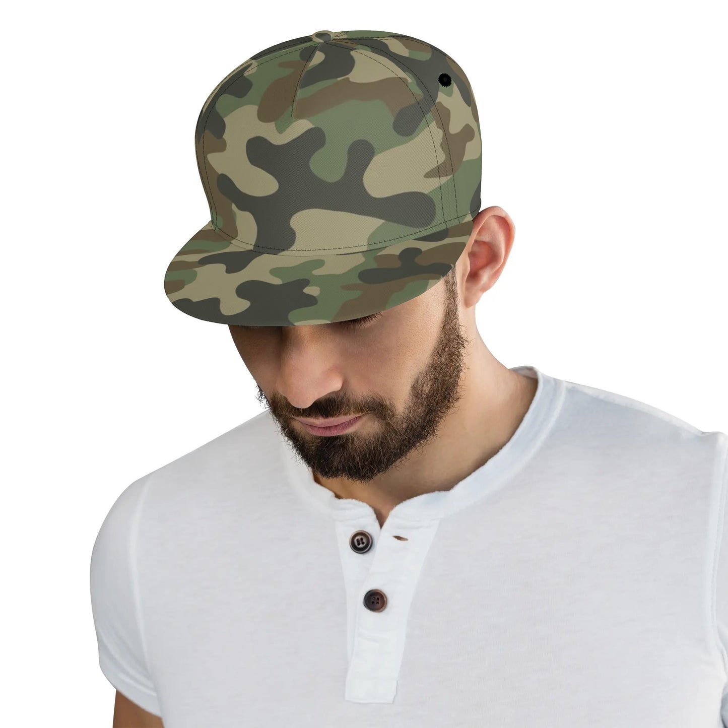 Camo Snapback | Military Brown Camouflage