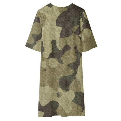 Camo Kimono | Green Fabric Camouflage