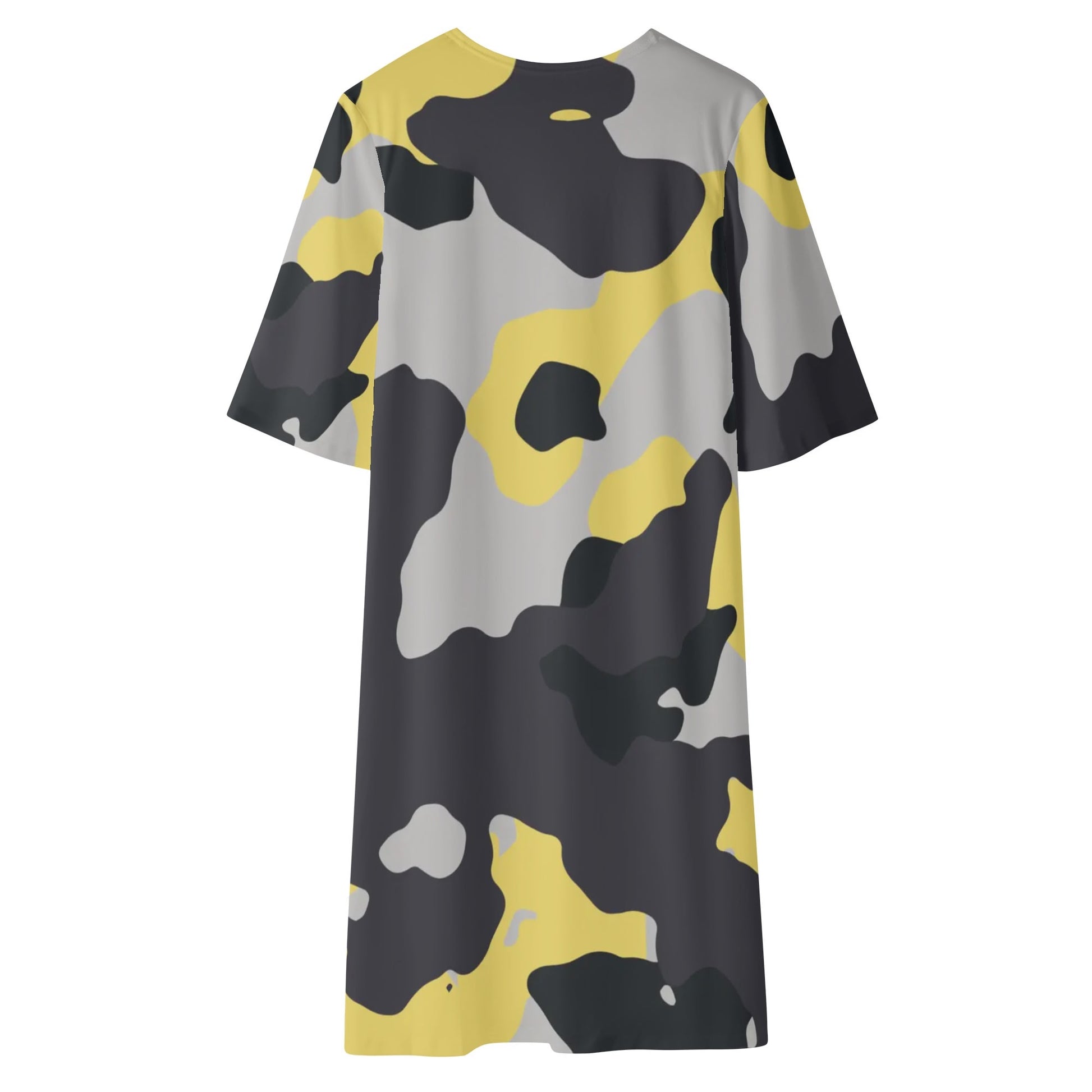 Camo Kimono | Yellow, Black & Silver Camouflage