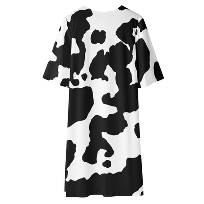 Camo Kimono | Black & White Cow Camouflage