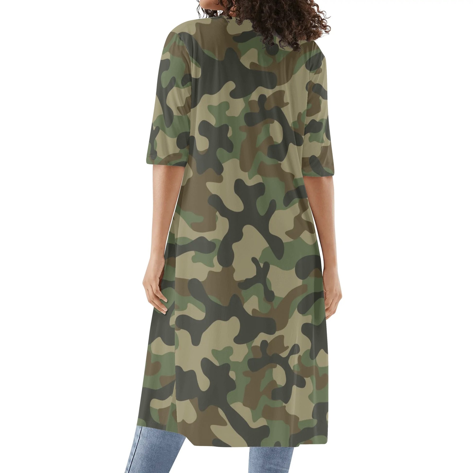 Camo Kimono | Military Brown Camouflage