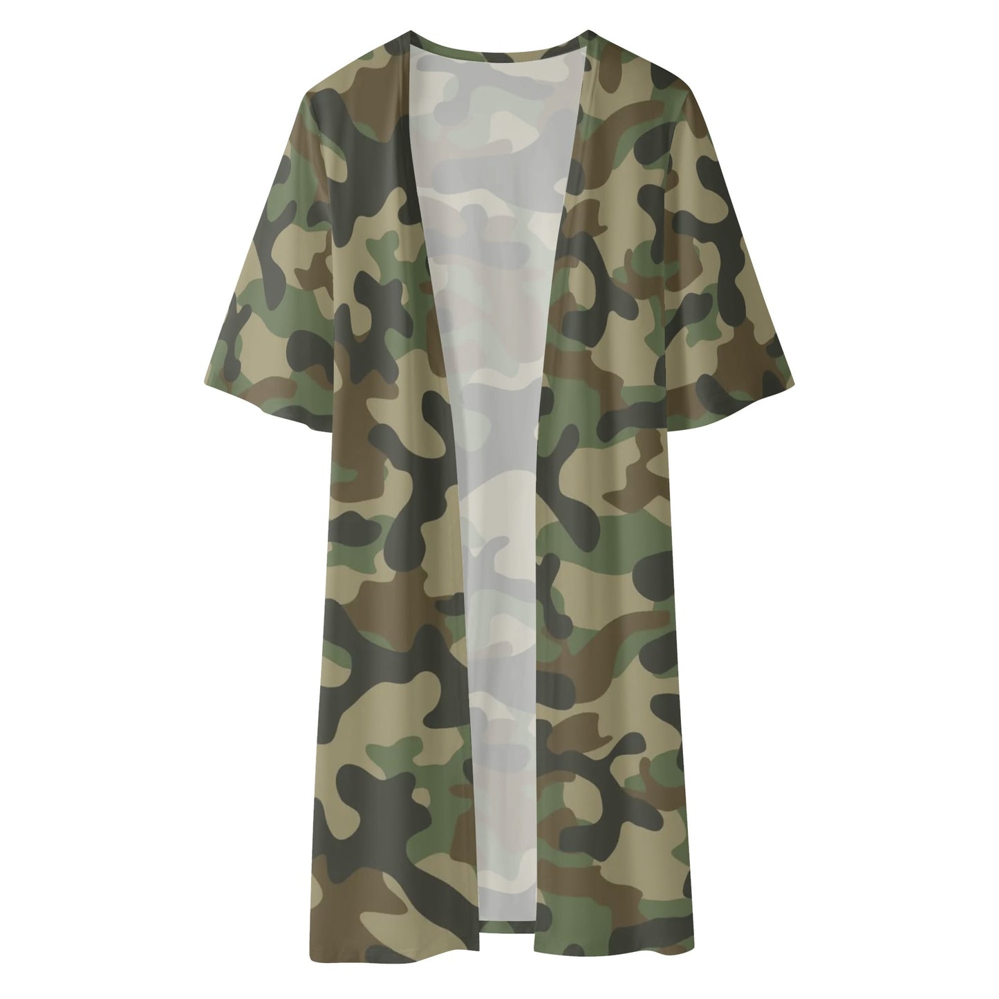 Camo Kimono | Military Brown Camouflage