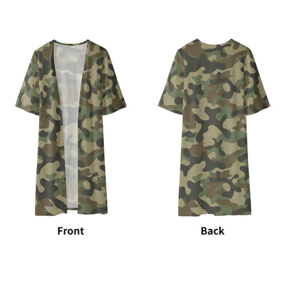 Camo Kimono | Military Brown Camouflage