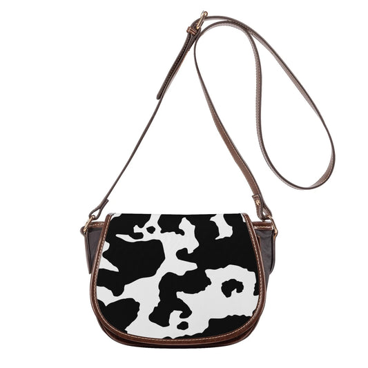 Saddle Bag | Black & White Camouflage