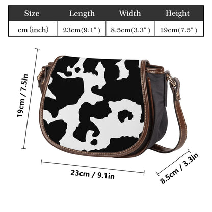 Saddle Bag | Black & White Camouflage