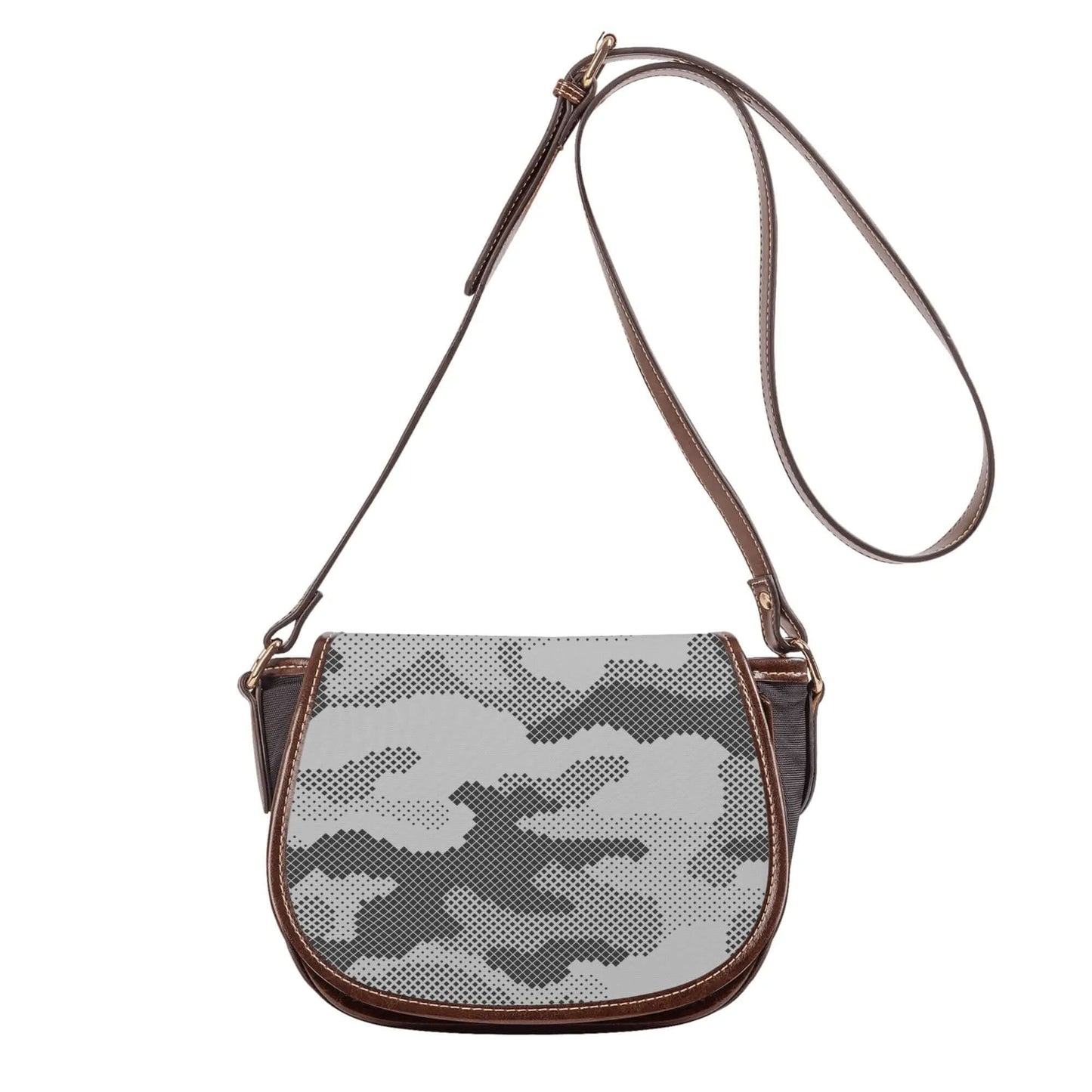 Saddle Bag | Digital Gray Camouflage Camo Colors