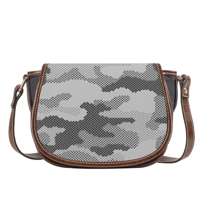 Saddle Bag | Digital Gray Camouflage Camo Colors