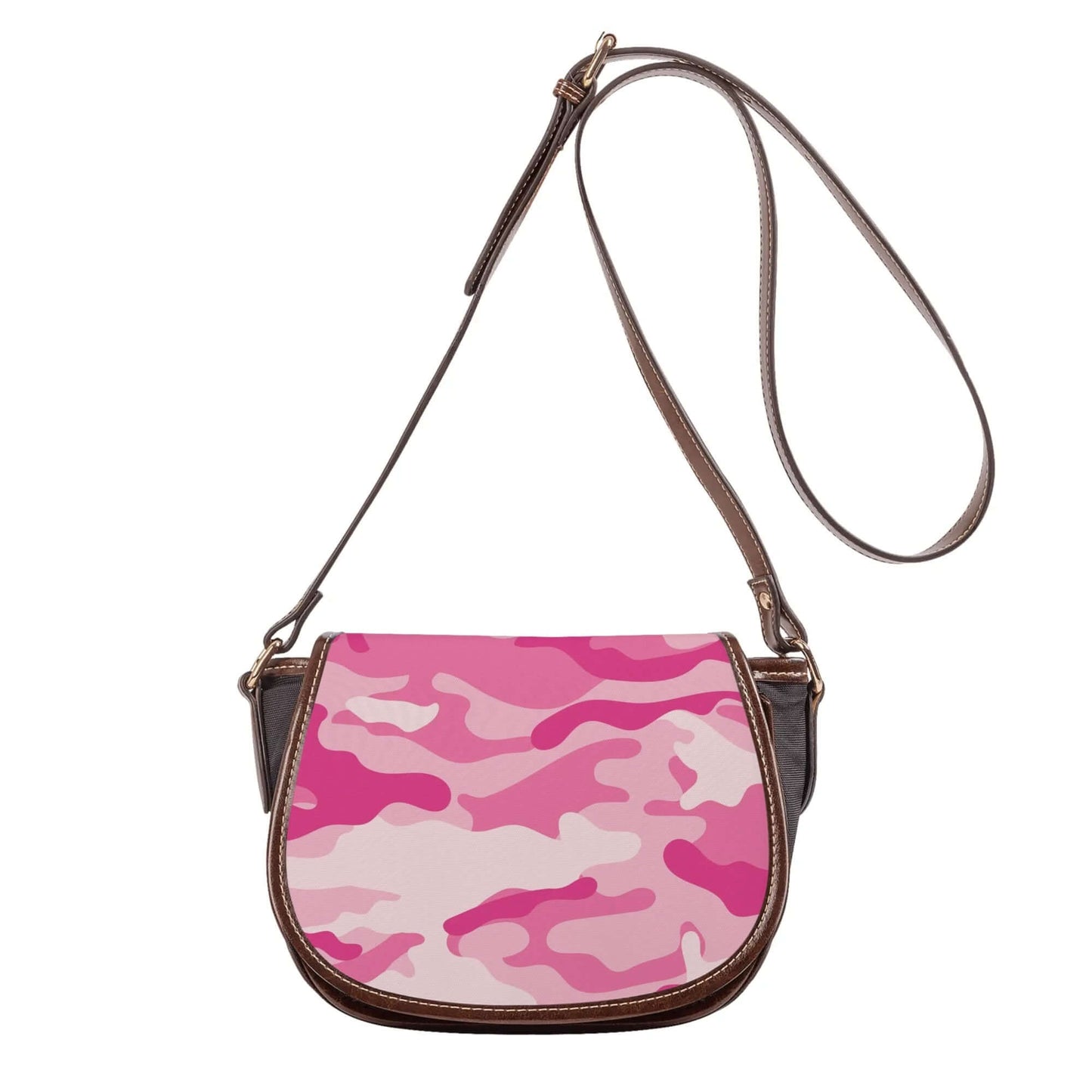 Saddle Bag | Lavender Pink Camouflage