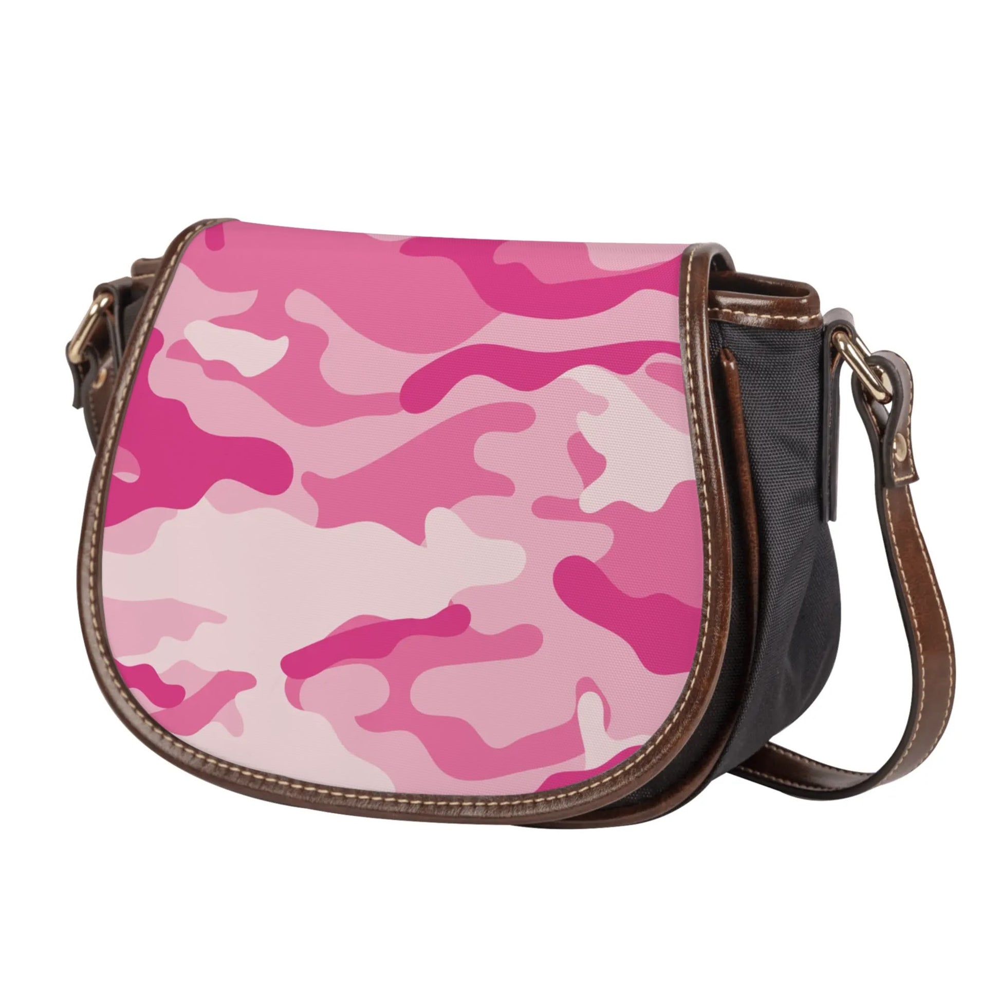 Saddle Bag | Lavender Pink Camouflage