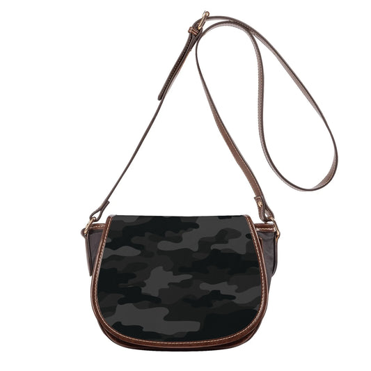 Saddle Bag | Black Camouflage