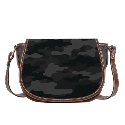 Saddle Bag | Black Camouflage