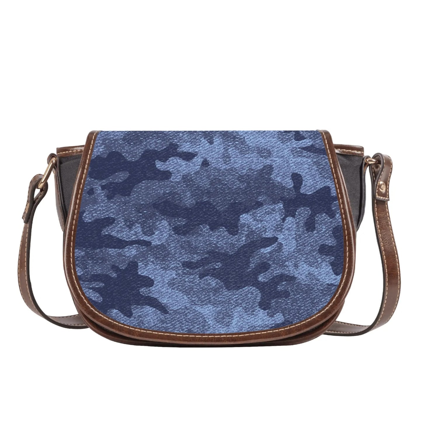 Saddle Bag | Denim Blue Camouflage